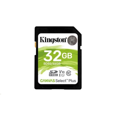 Kingston SDHC karta 32GB SecureDigital Canvas Select Plus (SDHC) 100R Class 10 UHS-I