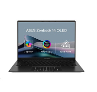 ASUS NTB Zenbook 14 (UM3406GA-OLED040W), Ryzen AI 5 430, 14" 1920x1200, 16GB, 1TB SSD, Radeon, W11 Home, Jade Black