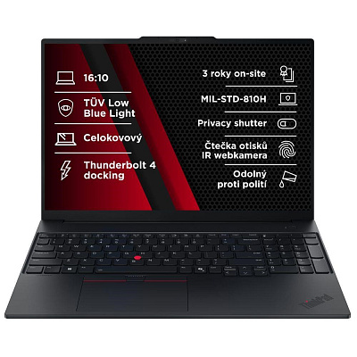 LENOVO NTB ThinkPad E16 G3 - Ultra7 258V,16" WUXGA 120Hz,32GB,1TBSSD,IRcam,W11P