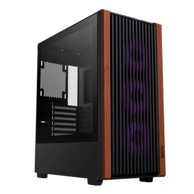 1stCOOL skříň G6 Noble, Mid Tower, ATX, AU, Průhledná Bočnice, Černá