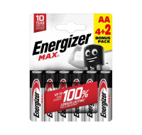 Energizer LR6/6 Max AA 6 pack