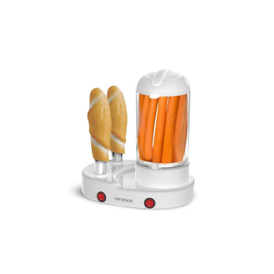 Orava HM-04 hotdogovač s možností přípravy vajec, 400 W, až 6 párků, bílá