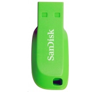 SanDisk Flash Disk 64GB Cruzer Blade, USB 2.0, zelená