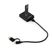 GEMBIRD dokovací stanice pro stolní počítače DD-U3M2, USB-C, M.2 SATA, NVMe SSD, černá