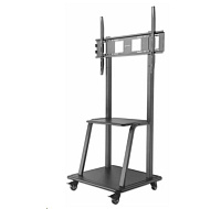 BAZAR - Manhattan univerzální TV vozík, Universal Heavy Duty TV Cart, 37" až 100" TV, černá - Poškozený obal (Komplet)