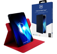 3mk ochranné pouzdro Universal Tablet Case pro tablety 9-11", Red