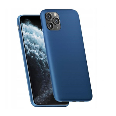 3mk ochranný kryt Matt Case pro Apple iPhone 12, 12 Pro, Blueberry