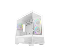 DEEPCOOL Case CG380 3F WH, mATX, ARGB, Průhledná bočnice, 3x 120mm Fan, bílá