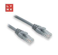LYNX UTP patch kabel Cat6, PVC, 15m, šedý