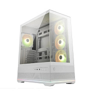 MSI case MAG PANO 110R PZ WHITE, ATX, Průhledná bočnice, 4x 120mm ARGB Fan, bílá