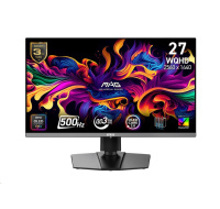 MSI LCD MAG 272QP QD-OLED X50,26.5" 2560x1440 QD-OLED,500Hz,178/178,300nits,VESA,HDMI,DP,USB-C,Audio,Black