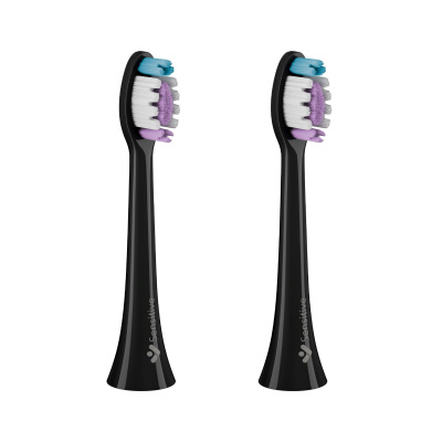 TrueLife SonicBrush Clean-series heads Sensitive black 2 pack