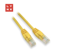 LYNX UTP patch kabel Cat5e, PVC, CCA, 7m, žlutý
