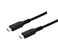 C-TECH kabel USB 4.0, Type-C (CM/CM), PD 100W, 40Gbps, 1m, černý