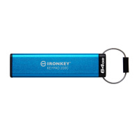 Kingston Flash Disk IronKey 64GB USB-C IronKey Keypad 200C, FIPS 140-3 Lvl 3 (Pending) AES-256