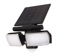 Solight LED solární osvětlení se senzorem, 8W, 600lm, Li-on, černá
