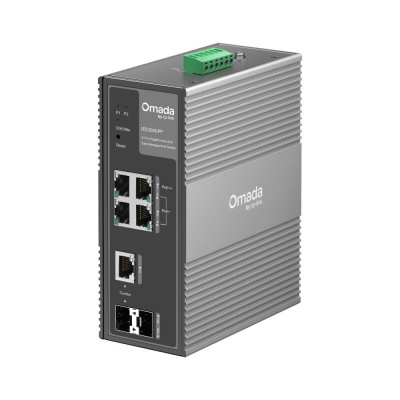 TP-Link OMADA průmyslový switch IES206GPP (4xGbE,1xGbE/SFPcombo,1xSFP,3xPoE+,1xPoE++,120W,DIN,IP40,fanless)