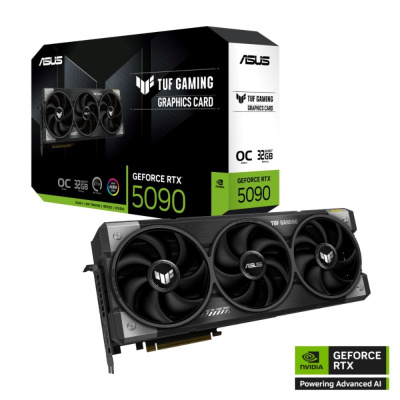 ASUS VGA NVIDIA GeForce RTX 5090 TUF GAMING 32GB OC, 32GB GDDR7, 3xDP, 2xHDMI