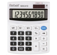 REBELL kalkulačka -SDC410 - bílá