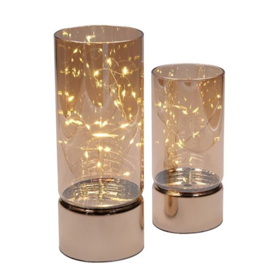 Solight sada dvou vánočních LED světélek, 15/20cm, 30x LED, AA baterie