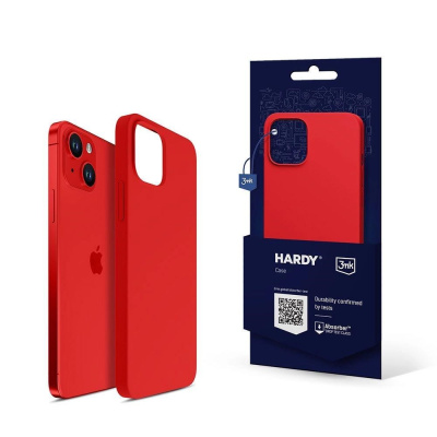 3mk ochranný kryt HARDY Silicone MagCase pro Apple iPhone 14, Red