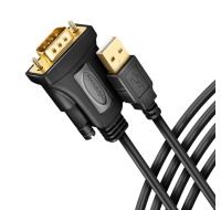 AXAGON ADS-1PQN, USB-A 2.0 - sériový RS-232 DB9-M FTDI adaptér / kabel 1.5m