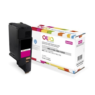 OWA Armor toner pro DELL 1250, 1350, 1355, C1760, C1765, 1400 Stran, 593-11142, červená/magenta