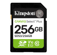 Kingston SDXC karta 256GB Canvas Select Plus, U1, V10, A1