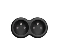 Solight rozbočka, 2x 10A, černá