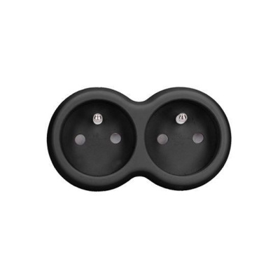 Solight rozbočka, 2x 10A, černá