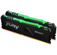 KINGSTON DIMM DDR4 32GB (Kit of 2) 3200MT/s CL16 1Gx8 FURY Beast RGB