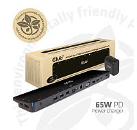 BAZAR - Club3D Dokovací stanice USB-C 14v1, 1xDP, 1xHDMI, 1xVGA, 2xUSB-C, 5xUSB, čtečka SD karet, černá - Poškozený obal