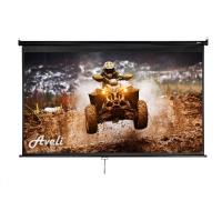 Nástěnné projekční plátno AVELI, 221x125cm (16:9) 100", černý tubus