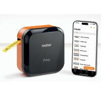 BROTHER tiskárna štítků PT-E720BTZ - 12,24mm, pásky, mobilní, Tiskárna Štítků pro průmysl a elekt