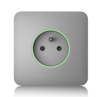 Ajax SoloCover (smart) - Samostatný kryt zásuvky, mlhová