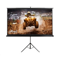 Projekční plátno AVELI stativ, 265x149cm (16:9) 120", černý tubus