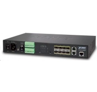 Planet MGSD-10080F Metro switch 8x SFP(DDM) 100/1000Base-X, 2x 1000Base-T, AC+DC, DI/O, SNMPv3, IGMPv3,IPv6