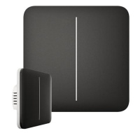 Ajax  SoloButton (2-gang) - Samostatné dvou tlačítko pro LightSwitch, černá