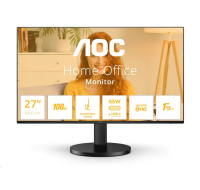 AOC MT IPS LCD WLED 27" Q27B3CF2 - IPS panel, 100Hz, 2560x1440, HDMI, USB-C, USB 3.2, repro, nast. vyska