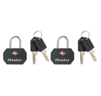 Master Lock Visací zámek TSA - černý (2 ks / blistr)