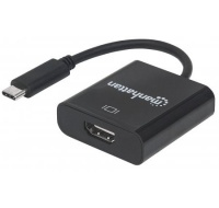 MANHATTAN převodník z USB 3.1 na HDMI (Type-C Male to HDMI Female, Black) PC / Apple MacBook