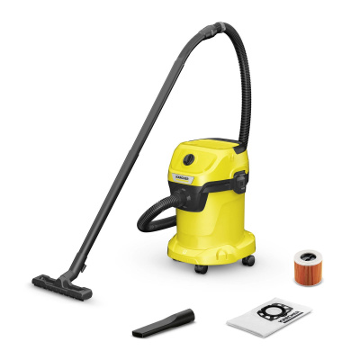 BAZAR - Karcher WD 3 V-17/4/20 víceúčelový vysavač, 1000 W, objem 17 l - použito, bez sběrného pytle