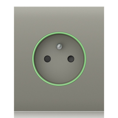 Ajax  CenterCover (smart) - Středový kryt zásuvky, horizontální, olivová