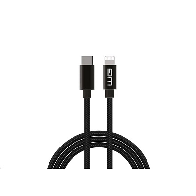 WG - Datový kabel Lightning na Type-C, 50 cm, černá