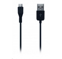 CONNECT IT Kabel microUSB (Samsung/HTC kompatibilní) 1m pro telefon, černý