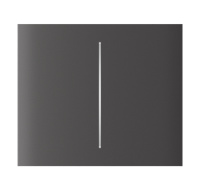 Ajax CenterButton (2-gang) vertical - Středové dvou tlačítko, vertikální instalace, šedá