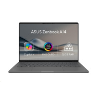 ASUS NTB Zenbook 14 (UX3407QA-OLED339X), X1-26-100, 14" 1920x1200 OLED, 32GB, 1TB SSD, Adreno, W11 Pro, Iceland Gray