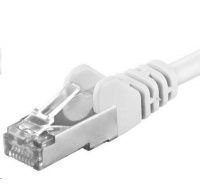 PREMIUMCORD Patch kabel CAT6a S-FTP, RJ45-RJ45, AWG 26/7 5m bílá