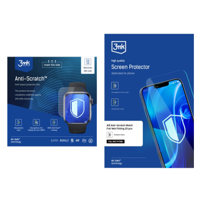 3mk All-Safe - AIO fólie Anti-Scratch Watch Full Wet Fitting 25 pcs