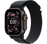 Apple Watch Ultra 3 GPS + Cellular 49mm Black Titanium Case with Black Alpine Loop - Small